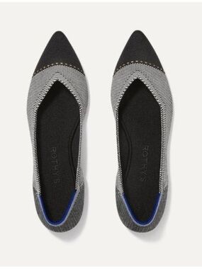 Rothy's The Point Gray Mist Cap-toe Ballet Flat Women’s Size 10